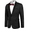 imageCOOFANDY Mens Floral Tuxedo Jacket Paisley Shawl Lapel Stylish Suit Blazer Jacket for Wedding Dinner Party PromBlack