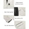 imageCOOFANDY Mens Floral Tuxedo Jacket Paisley Shawl Lapel Stylish Suit Blazer Jacket for Wedding Dinner Party PromWhite