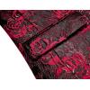 imageCOOFANDY Mens Floral Tuxedo Jacket Rose Embroidered Suit Jacket Wedding Prom Dinner Party BlazerRed