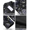 imageCOOFANDY Mens Floral Tuxedo Jackets Slim Fit Suit Blazer Jacket for Wedding Dinner PromBlue