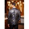 imageCOOFANDY Mens Floral Tuxedo Jackets Slim Fit Suit Blazer Jacket for Wedding Dinner PromBlue
