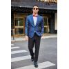 imageCOOFANDY Mens Floral Tuxedo Jackets Slim Fit Suit Blazer Jacket for Wedding Dinner PromRoyal Blue