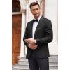imageCOOFANDY Mens Floral Tuxedo Suit Jacket Slim Fit Dinner Jacket Party Prom Wedding Blazer JacketsBlack