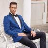 imageCOOFANDY Mens Floral Tuxedo Suit Jacket Slim Fit Dinner Jacket Party Prom Wedding Blazer JacketsBlue Jacquard 