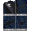 imageCOOFANDY Mens Floral Tuxedo Suit Jacket Slim Fit Dinner Jacket Party Prom Wedding Blazer JacketsBlue02