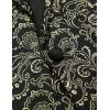 imageCOOFANDY Mens Floral Tuxedo Suit Jacket Slim Fit Dinner Jacket Party Prom Wedding Blazer JacketsGolden Paisley Pattern