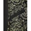 imageCOOFANDY Mens Floral Tuxedo Suit Jacket Slim Fit Dinner Jacket Party Prom Wedding Blazer JacketsGolden Paisley Pattern