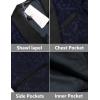 imageCOOFANDY Mens Floral Tuxedo Suit Jacket Slim Fit Dinner Jacket Party Prom Wedding Blazer JacketsNavy Blue