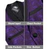 imageCOOFANDY Mens Floral Tuxedo Suit Jacket Slim Fit Dinner Jacket Party Prom Wedding Blazer JacketsPurple