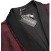 imageCOOFANDY Mens Floral Tuxedo Suit Jacket Slim Fit Dinner Jacket Party Prom Wedding Blazer JacketsRed Black