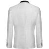 imageCOOFANDY Mens Floral Tuxedo Suit Jacket Slim Fit Dinner Jacket Party Prom Wedding Blazer JacketsWhite