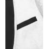 imageCOOFANDY Mens Floral Tuxedo Suit Jacket Slim Fit Dinner Jacket Party Prom Wedding Blazer JacketsWhite