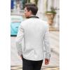 imageCOOFANDY Mens Floral Tuxedo Suit Jacket Slim Fit Dinner Jacket Party Prom Wedding Blazer JacketsWhite Jacquard 