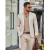 imageCOOFANDY Mens Henley Long Sleeve Shirts Casual Button TShirt Pullover Basic Tees with PocketKhaki