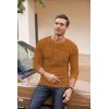 imageCOOFANDY Mens Henley Shirts Long Sleeve Basic Waffle Pique Pullover TShirt with PocketBrown