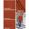 imageCOOFANDY Mens Henley Shirts Long Sleeve Basic Waffle Pique Pullover TShirt with PocketCaramel