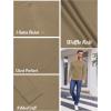 imageCOOFANDY Mens Henley Shirts Long Sleeve Basic Waffle Pique Pullover TShirt with PocketKhaki