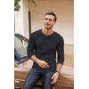 imageCOOFANDY Mens Henley Shirts Long Sleeve Basic Waffle Pique Pullover TShirt with PocketNavy Blue