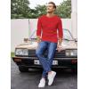 imageCOOFANDY Mens Henley Shirts Long Sleeve Basic Waffle Pique Pullover TShirt with PocketRed