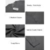 imageCOOFANDY Mens Henley Shirts Long Sleeve Button TShirt Lightweight Fashion Casual Pullover ShirtDark Grey
