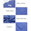 imageCOOFANDY Mens Henley Shirts Long Sleeve Button TShirt Lightweight Fashion Casual Pullover ShirtHeather Blue