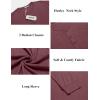 imageCOOFANDY Mens Henley Shirts Long Sleeve Button TShirt Lightweight Fashion Casual Pullover ShirtHeather Burgundy