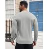 imageCOOFANDY Mens Henley Shirts Long Sleeve Button TShirt Lightweight Fashion Casual Pullover ShirtHeather Grey