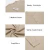 imageCOOFANDY Mens Henley Shirts Long Sleeve Button TShirt Lightweight Fashion Casual Pullover ShirtHeather Khaki