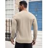 imageCOOFANDY Mens Henley Shirts Long Sleeve Button TShirt Lightweight Fashion Casual Pullover ShirtHeather Khaki