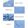 imageCOOFANDY Mens Henley Shirts Long Sleeve Button TShirt Lightweight Fashion Casual Pullover ShirtLight Blue