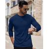 imageCOOFANDY Mens Henley Shirts Long Sleeve Button TShirt Lightweight Fashion Casual Pullover ShirtNavy Blue