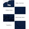 imageCOOFANDY Mens Henley Shirts Long Sleeve Button TShirt Lightweight Fashion Casual Pullover ShirtNavy Blue