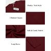 imageCOOFANDY Mens Henley Shirts Long Sleeve Button TShirt Lightweight Fashion Casual Pullover ShirtWine Red