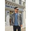 imageCOOFANDY Mens Henley Shirts Long Sleeve Casual Button Shirts Fashion Lightweight Pullover ShirtsDenim Blue