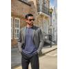imageCOOFANDY Mens Henley Shirts Long Sleeve Casual Button Shirts Fashion Lightweight Pullover ShirtsNavy Blue