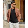 imageCOOFANDY Mens Henley Shirts Long Sleeve Casual Maverick Slub Henley TShirts Lightweight Basic Tee01black
