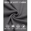 imageCOOFANDY Mens Henley Shirts Long Sleeve Casual Maverick Slub Henley TShirts Lightweight Basic TeeDark Gray