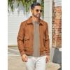 imageCOOFANDY Mens Henley Shirts Long Sleeve Casual Maverick Slub Henley TShirts Lightweight Basic TeeKhaki