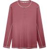 imageCOOFANDY Mens Henley Shirts Long Sleeve Casual Maverick Slub Henley TShirts Lightweight Basic TeeWine Red