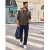 imageCOOFANDY Mens Henley Shirts Long Sleeve Casual Pullover Shirt Fashion Button TShirtBrown