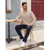 imageCOOFANDY Mens Henley Shirts Long Sleeve Casual Pullover Shirt Fashion Button TShirtKhaki