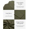 imageCOOFANDY Mens Henley Shirts Long Sleeve Casual Pullover TShirt Fashion Basic Button ShirtstArmy Green