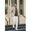 imageCOOFANDY Mens Henley Shirts Long Sleeve Casual Pullover TShirt Fashion Basic Button ShirtstArmy Green
