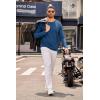 imageCOOFANDY Mens Henley Shirts Long Sleeve Casual Pullover TShirt Fashion Basic Button ShirtstDark Blue