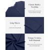 imageCOOFANDY Mens Henley Shirts Long Sleeve Casual Pullover TShirt Fashion Basic Button ShirtstNavy Blue