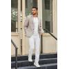 imageCOOFANDY Mens Henley Shirts Long Sleeve Casual Pullover TShirt Fashion Basic Button ShirtstWhite