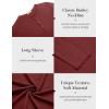 imageCOOFANDY Mens Henley Shirts Long Sleeve Casual Pullover TShirt Fashion Basic Button ShirtstWine Red