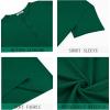imageCOOFANDY Mens Henley Shirts Short Sleeve Casual Basic Henley Tee Summer Button Lightweight Stretch T ShirtsDark Green