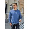 imageCOOFANDY Mens Henley TShirt Long Sleeve Casual Lightweight Pullover Shirts Soft Stretch Basic Tees Fall TopsBlue