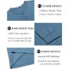 imageCOOFANDY Mens Henley TShirt Long Sleeve Casual Lightweight Pullover Shirts Soft Stretch Basic Tees Fall TopsDemin Blue